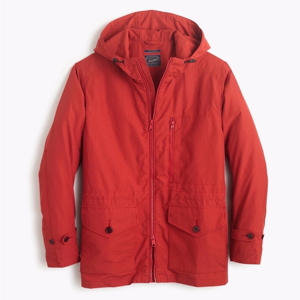 J Crew RED 3 in 1 Systems Rain/Wind Utility Jacket with Hood - Mens XL